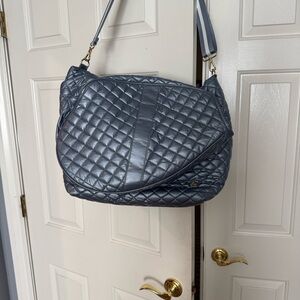 Oliver Thomas Gray Quilted Tennis  Bag.